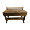 Twentieth century school desk in solid wood