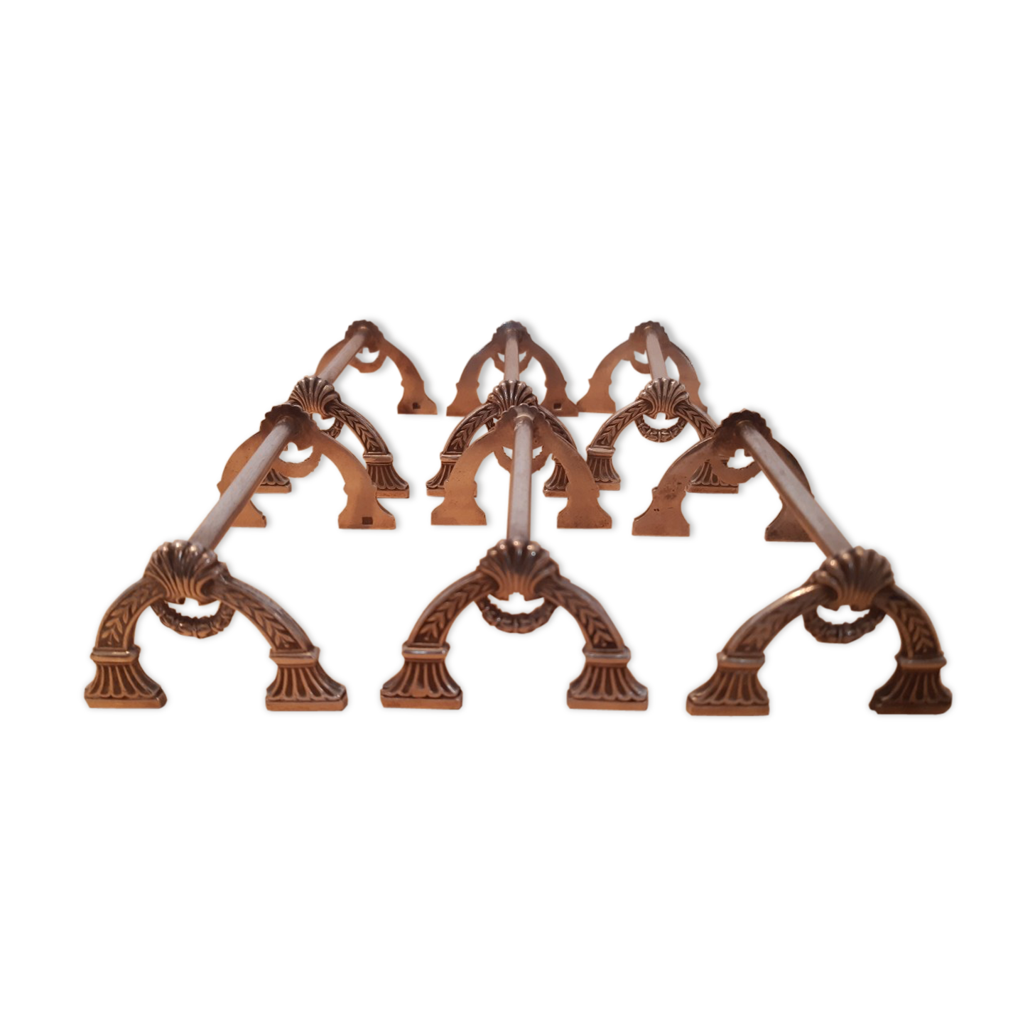 6 silver knife holders