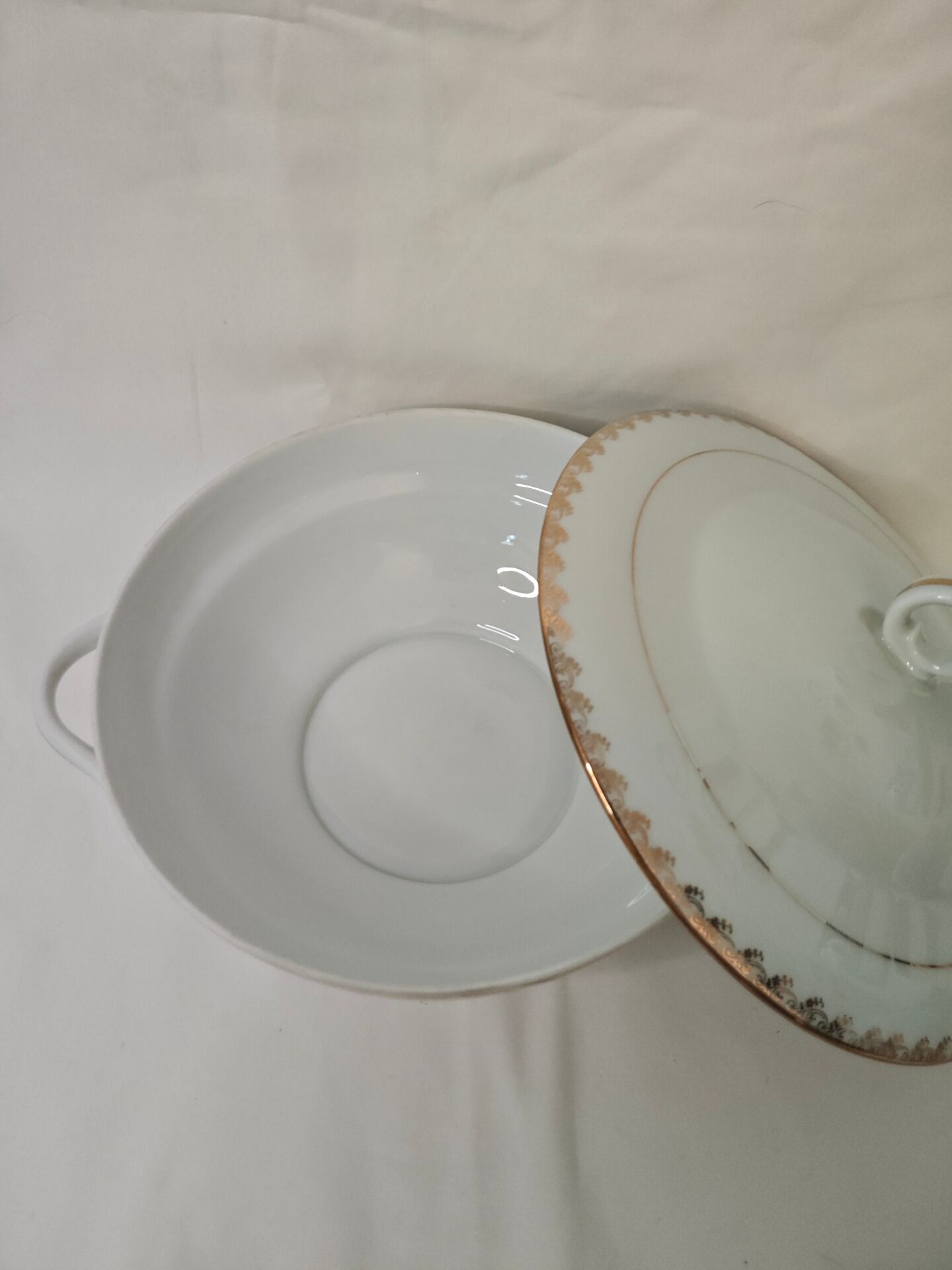 Limoges porcelain soup tureen