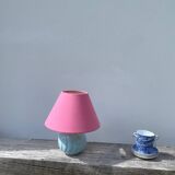 Romantic blue and pink ceramic lamp