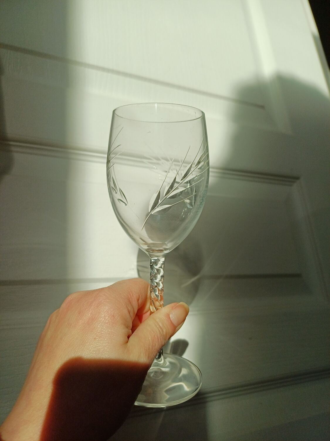 Crystal D'Arques footed glasses