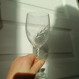 Crystal D'Arques footed glasses