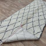 Handmade wool Berber rug 295 X 117 CM