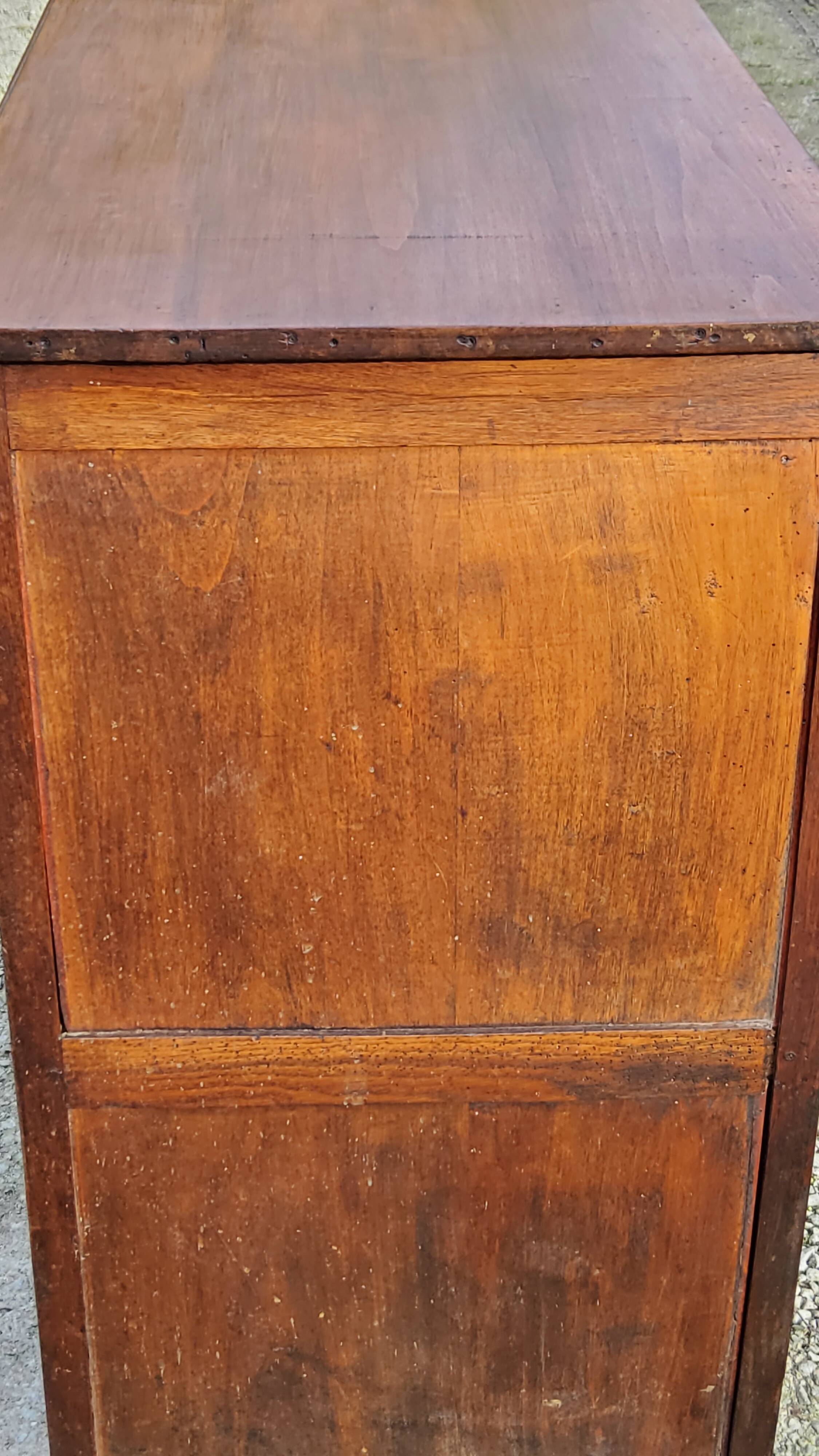 Parisian sideboard in solid oak and solid poplar early 20th century