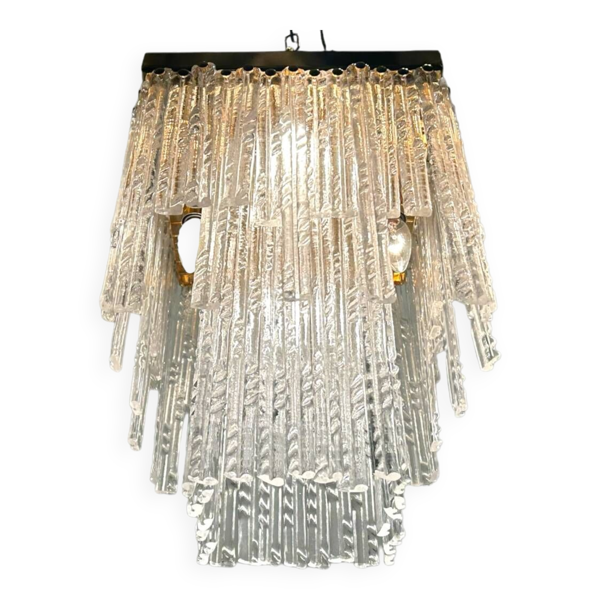 Murano Glass Rod Ceiling Light Flushmount