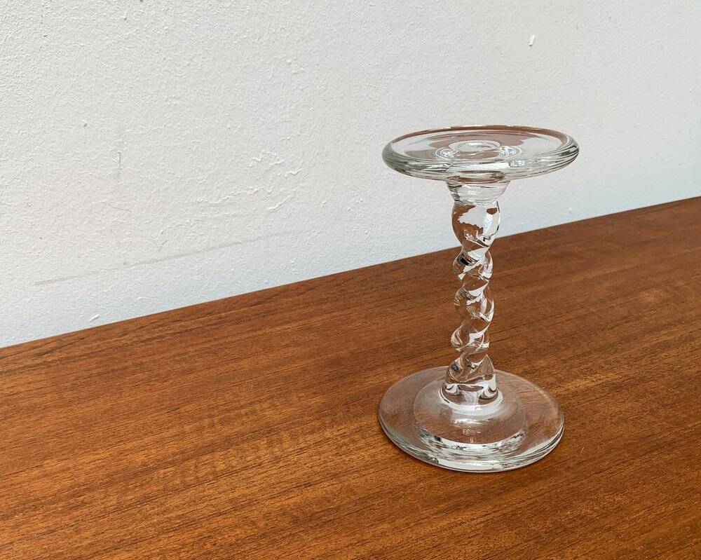Chandelier vintage en verre torsadé, années 1970