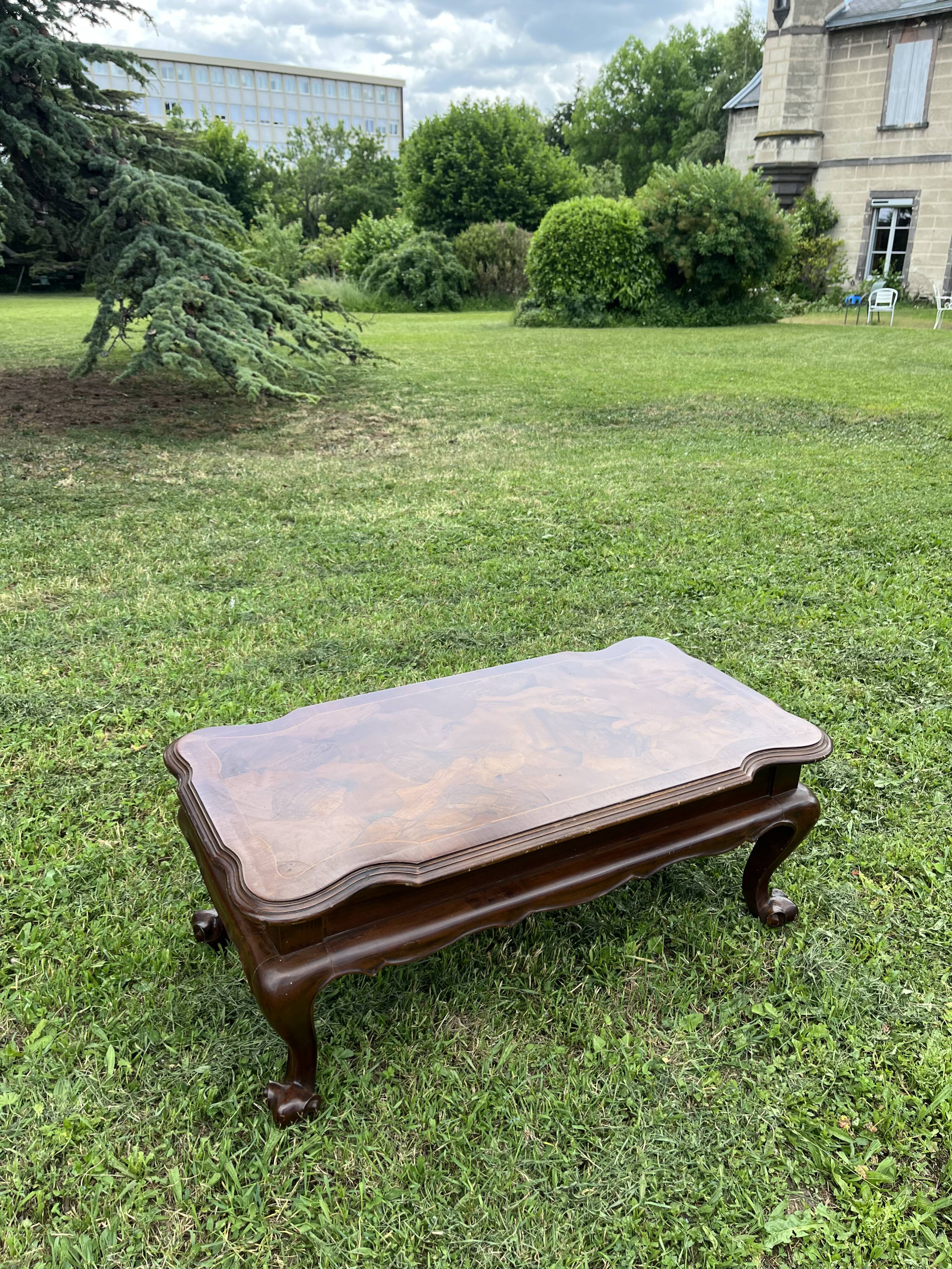 Louis XV wooden coffee table