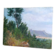 French vintage oil painting on board, signed A. Gillaz