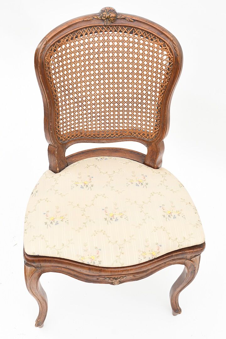 Louis XV-style canne chair