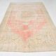 6x10 Peach Red Turkish Vintage Rug, 194x294Cm