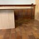 Travertine dining table