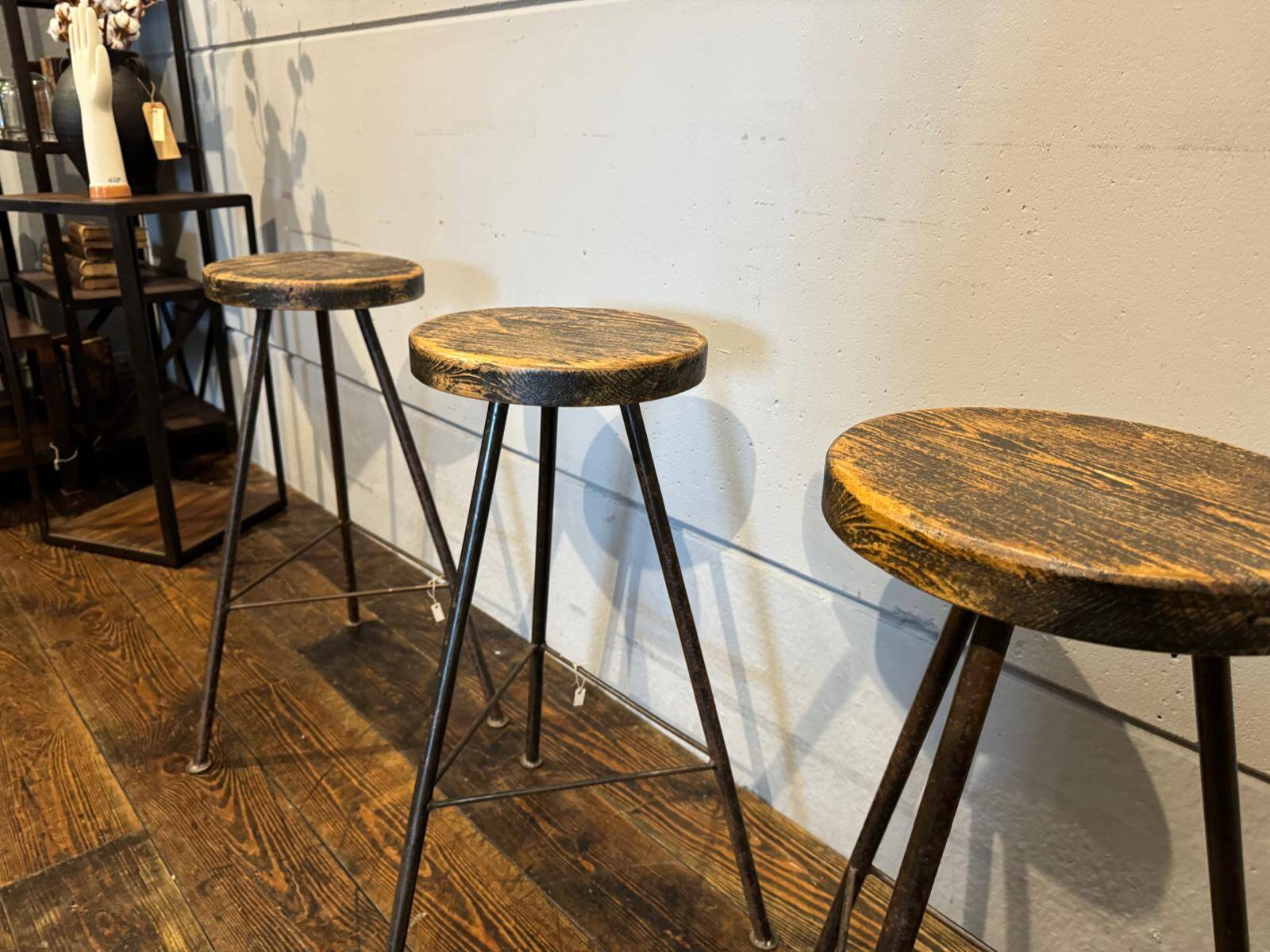 Industrial style bar stools