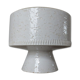Pot cover in white ceramic 60s 70s