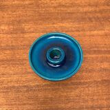 Danish ceramic candlestick from the mid-century by Herman A. Kähler for Hak, 1960s.