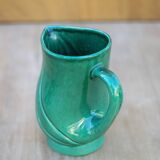 Vintage pitcher, vintage vase, Poët Laval turban model pitcher, PL France, vintage carafe, decoration