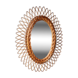 Miroir rotin