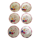 Set of 6 Gien soup plates
