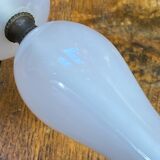 Glass and brass lamp