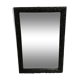 black painted wooden mirror - 33x47cm