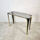 1950s glass and gold console table – Mid-century modern style