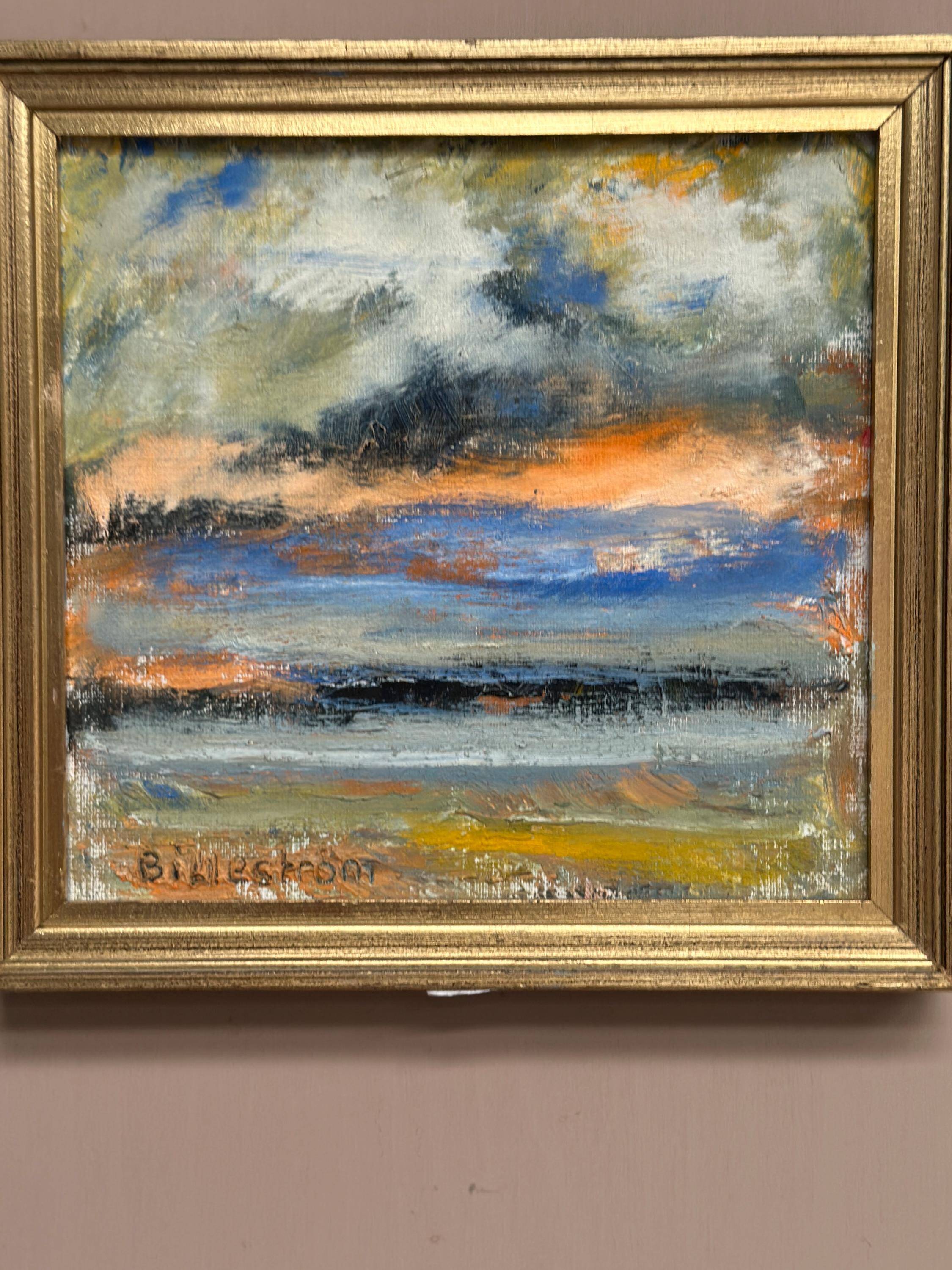 Swedish Oil on Canvas – “Golden Streak” by Carl-Erik Billeström
