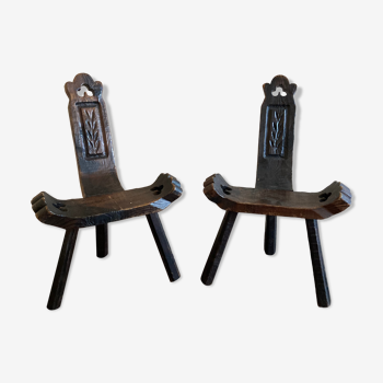 Deux chaises d’art populaire