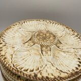 10 Longchamp earthenware oyster plates, 1960