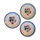 Set 3 assiettes plates Sarreguemines
