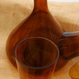 Set of 4 glasses and carafe