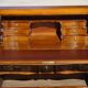 Secretary in solid cherry wood in Louis XV style.