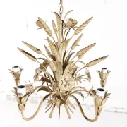 Sheaf of wheat chandelier beige Hans Kögl – Maison Charles style