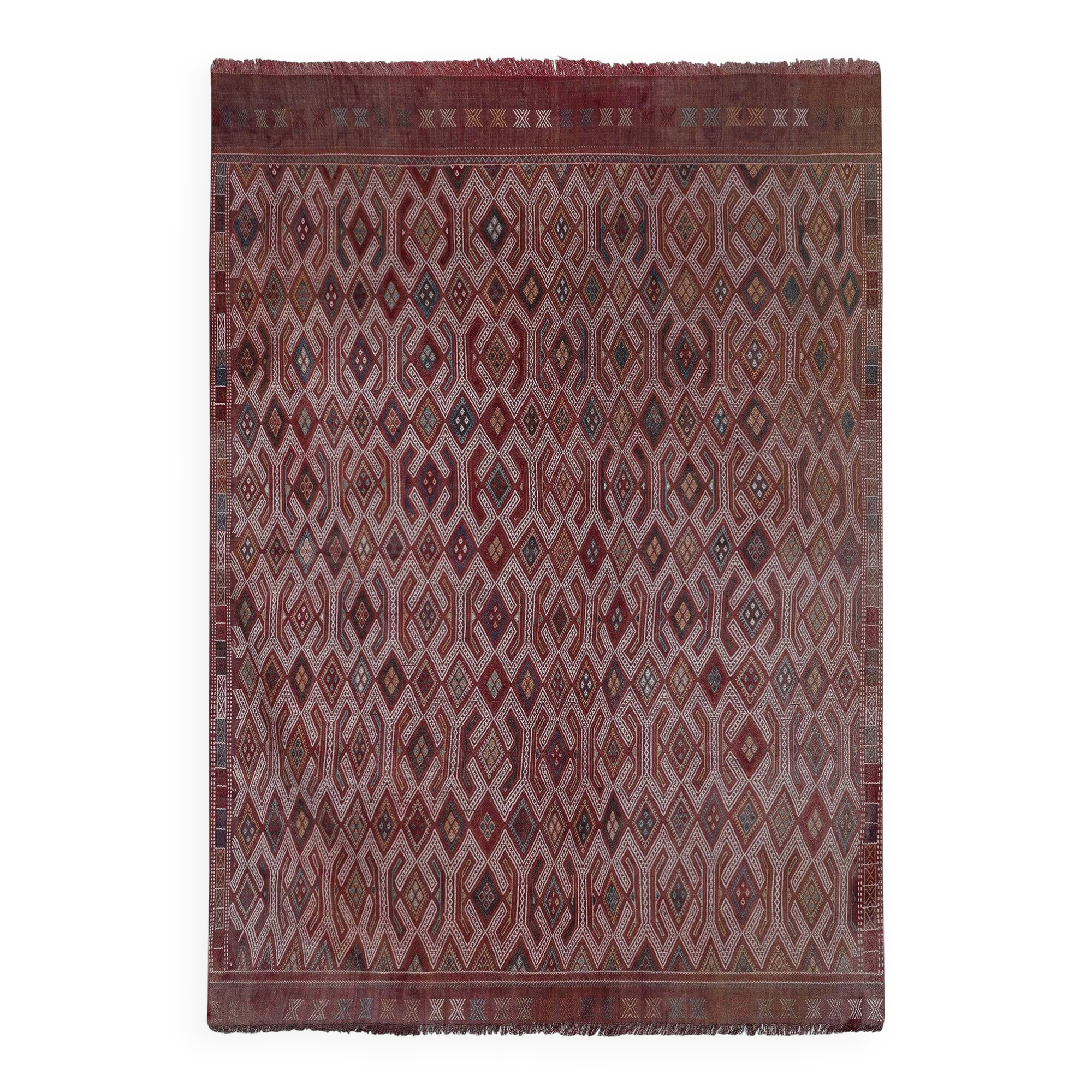 Vintage Turkish kilim handwoven 180x250 cm
