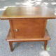 1950s oak bedside