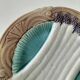 Asparagus plate in earthenware – acanthus and shells – around 1900