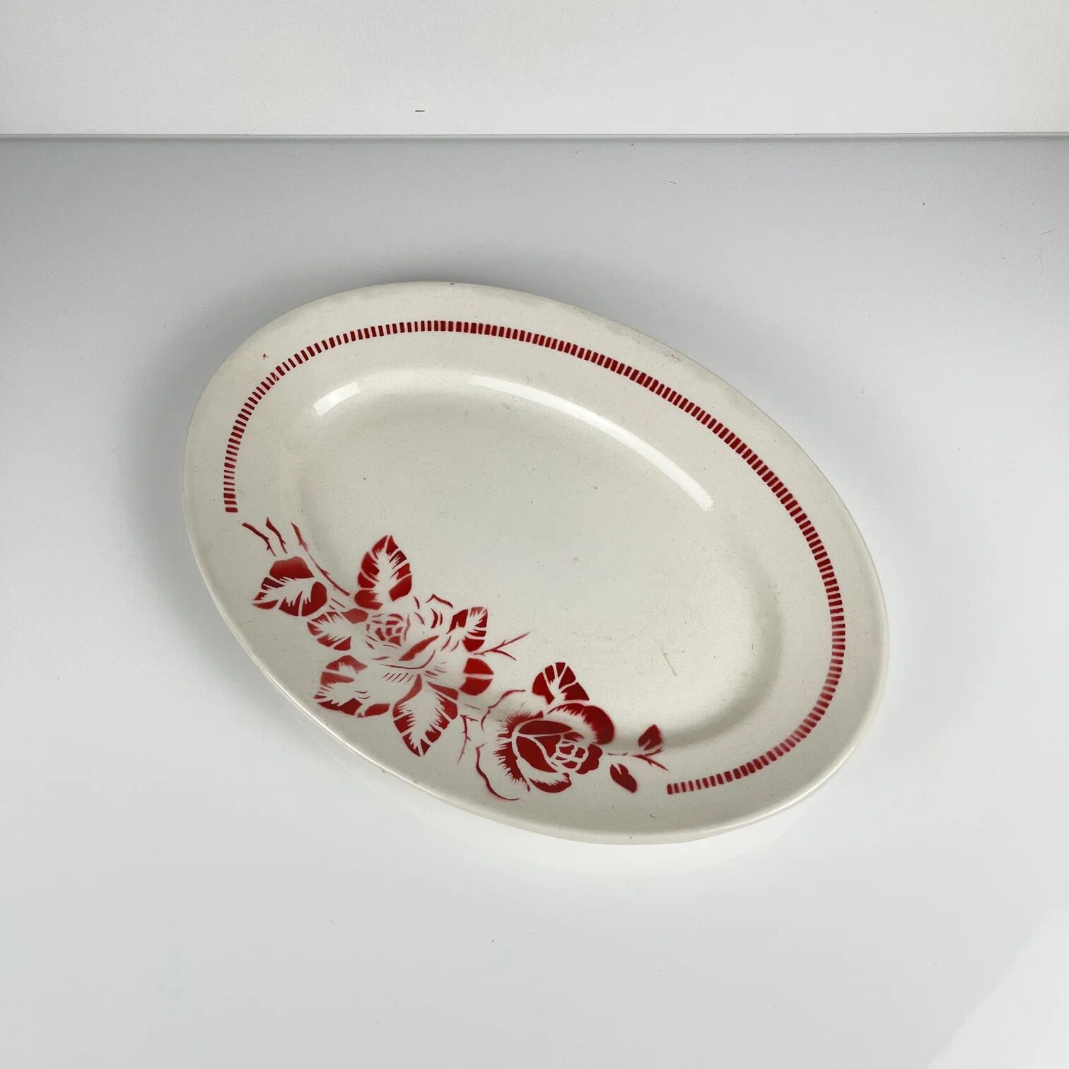 Oval dish Digoin-Sarreguemines "Atlantic", 1950-70