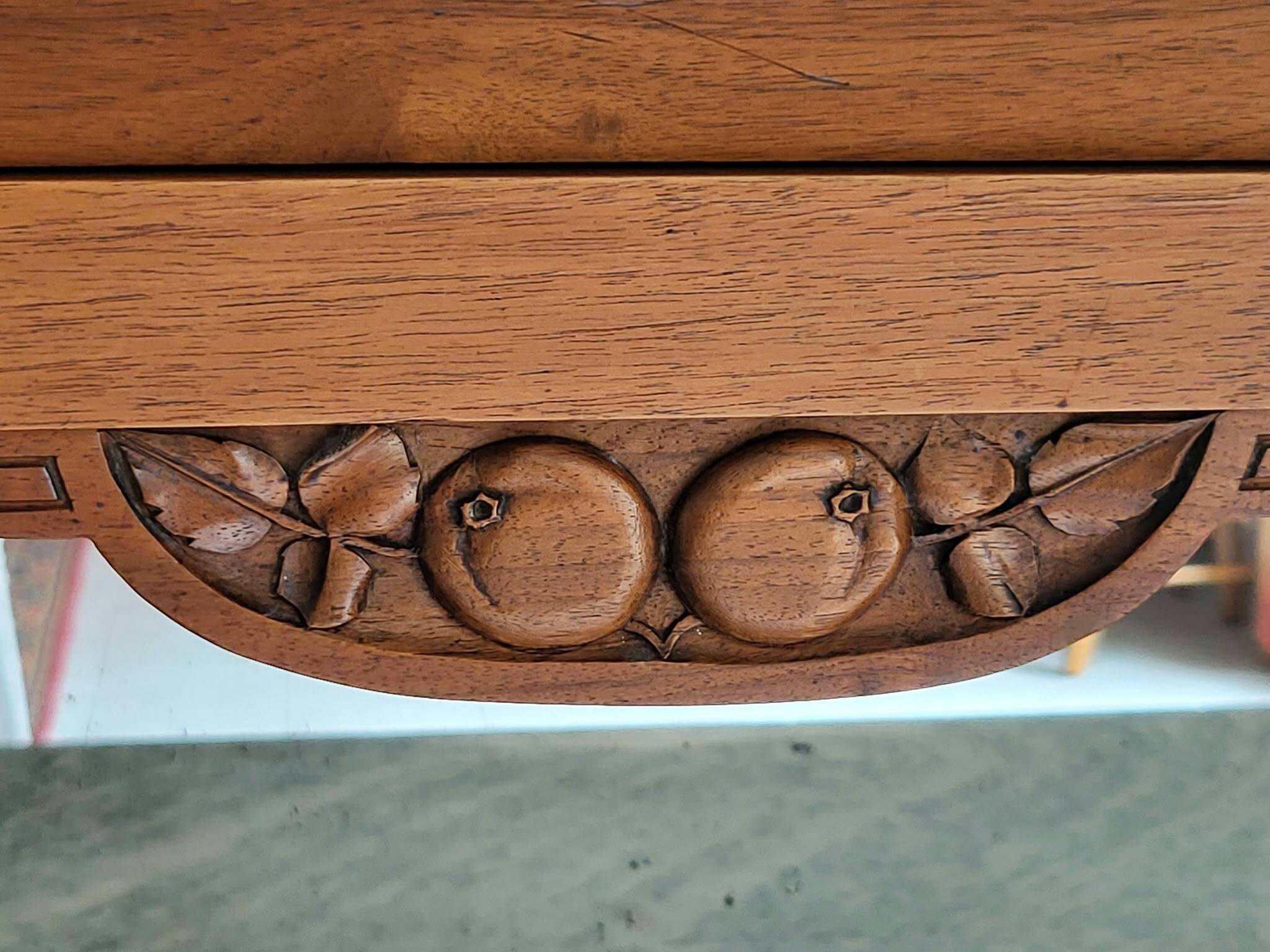 Grand buffet two-body from the 1910s - Solid wood, marble & bevelled mirror.