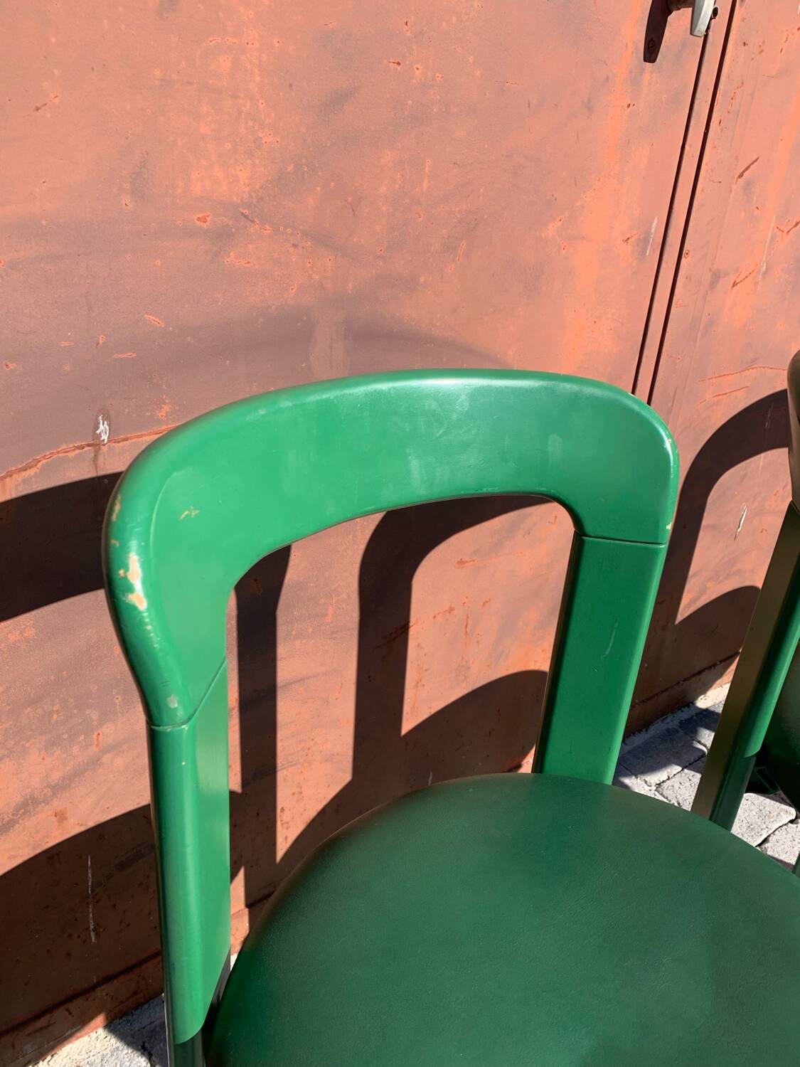 6 Bruno Rey Kush & coVerte Stackable Chairs Circa 1970