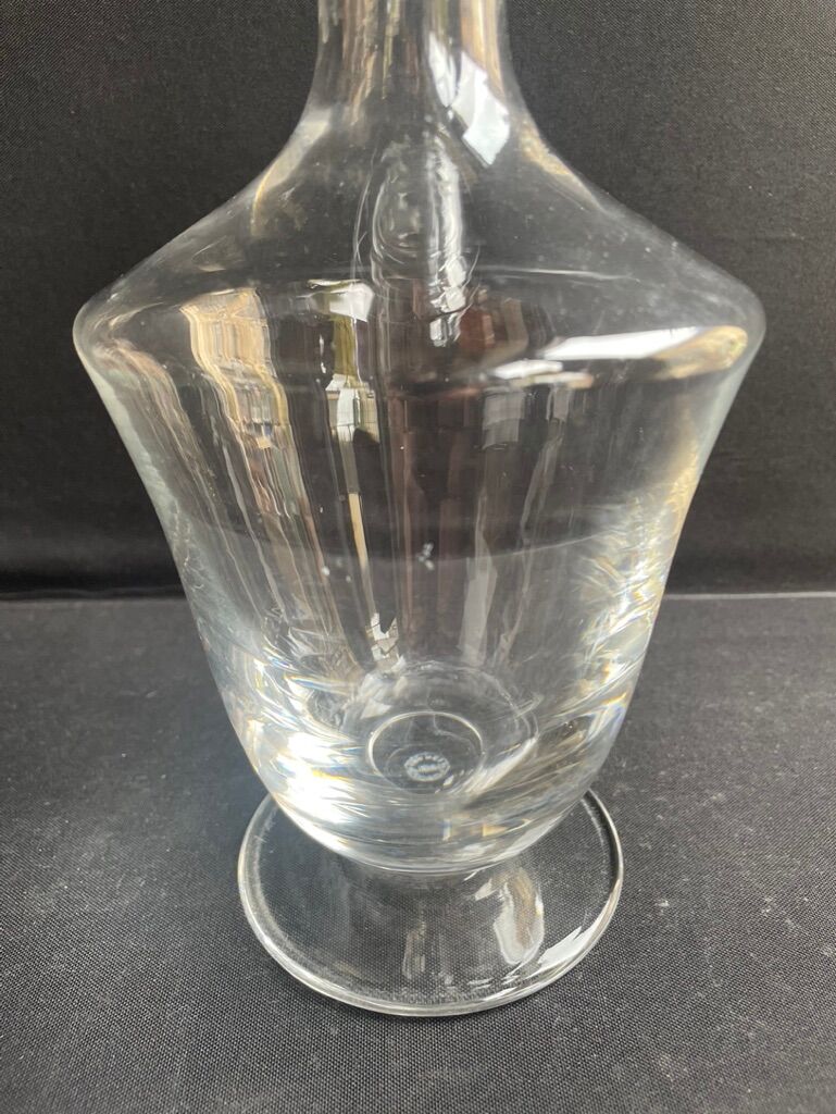 Saint Louis service Azur plain stamped decanter