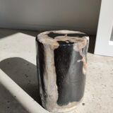 Side table in petrified wood