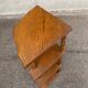 1970 dismantlable oak corner shelf with 4 levels