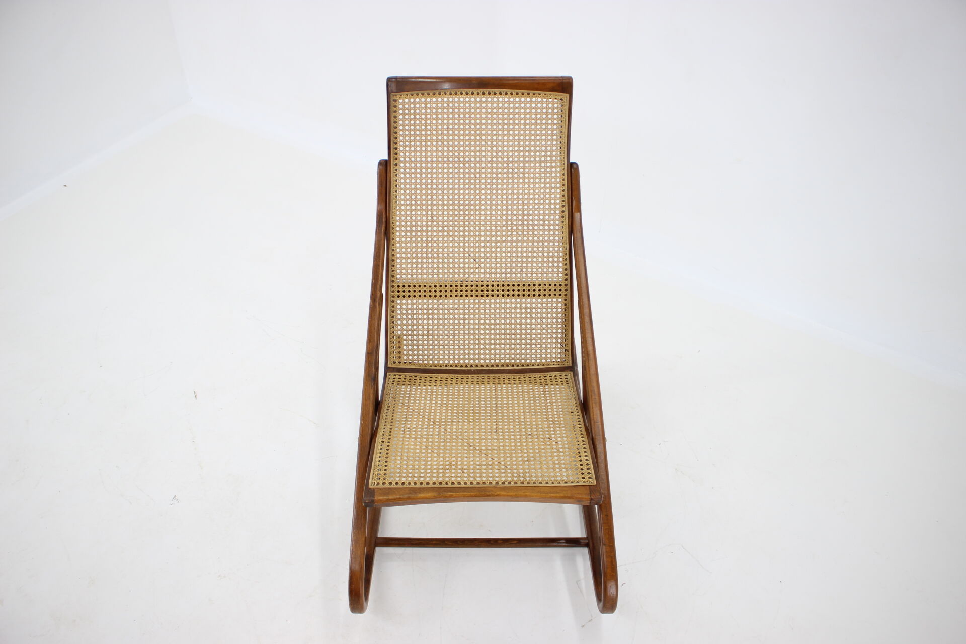 1960s Antonin Suman Bentwood Rocking Chair, Czechoslovakia