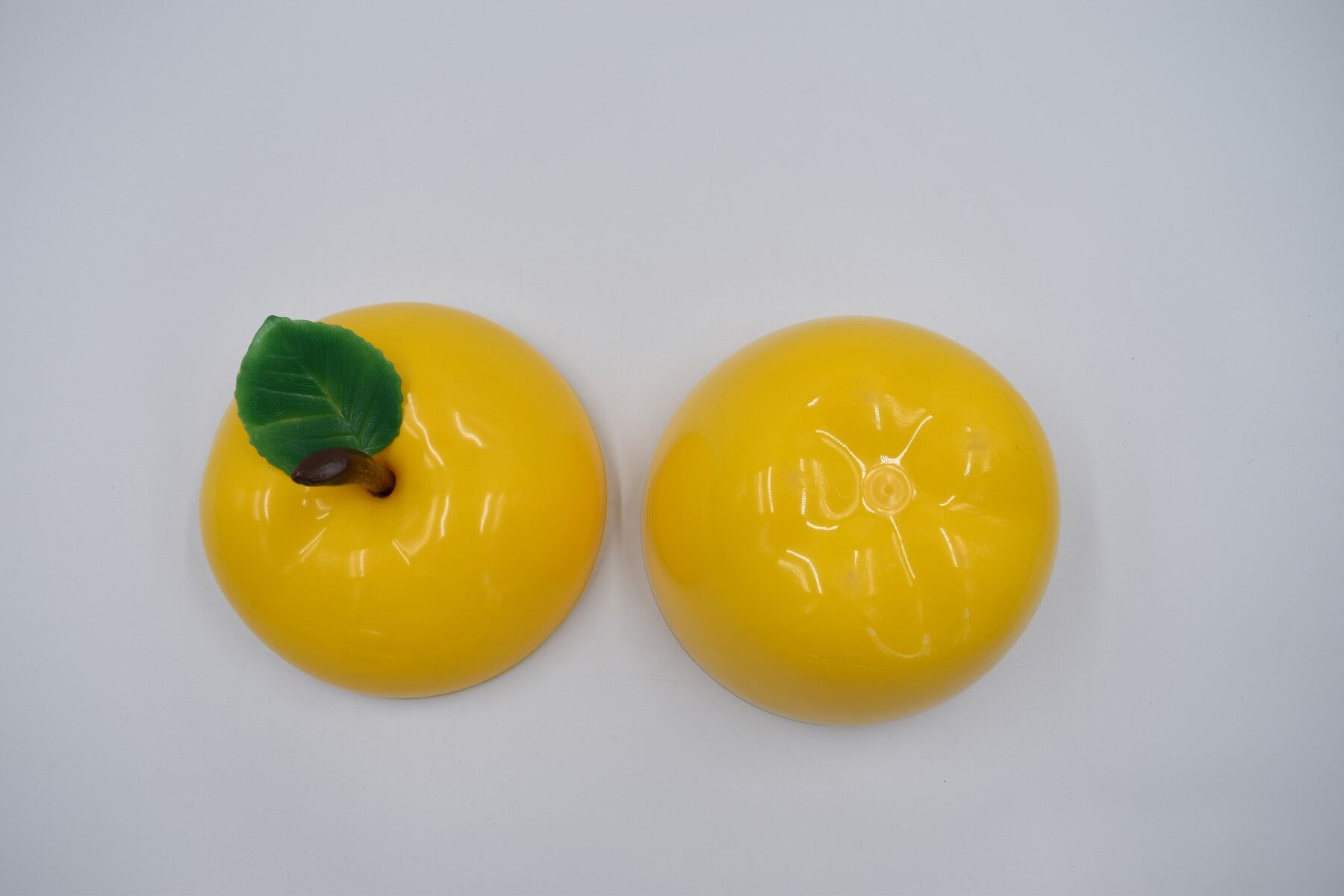 Vintage ice bucket ice cream yellow apple 1970's 70's