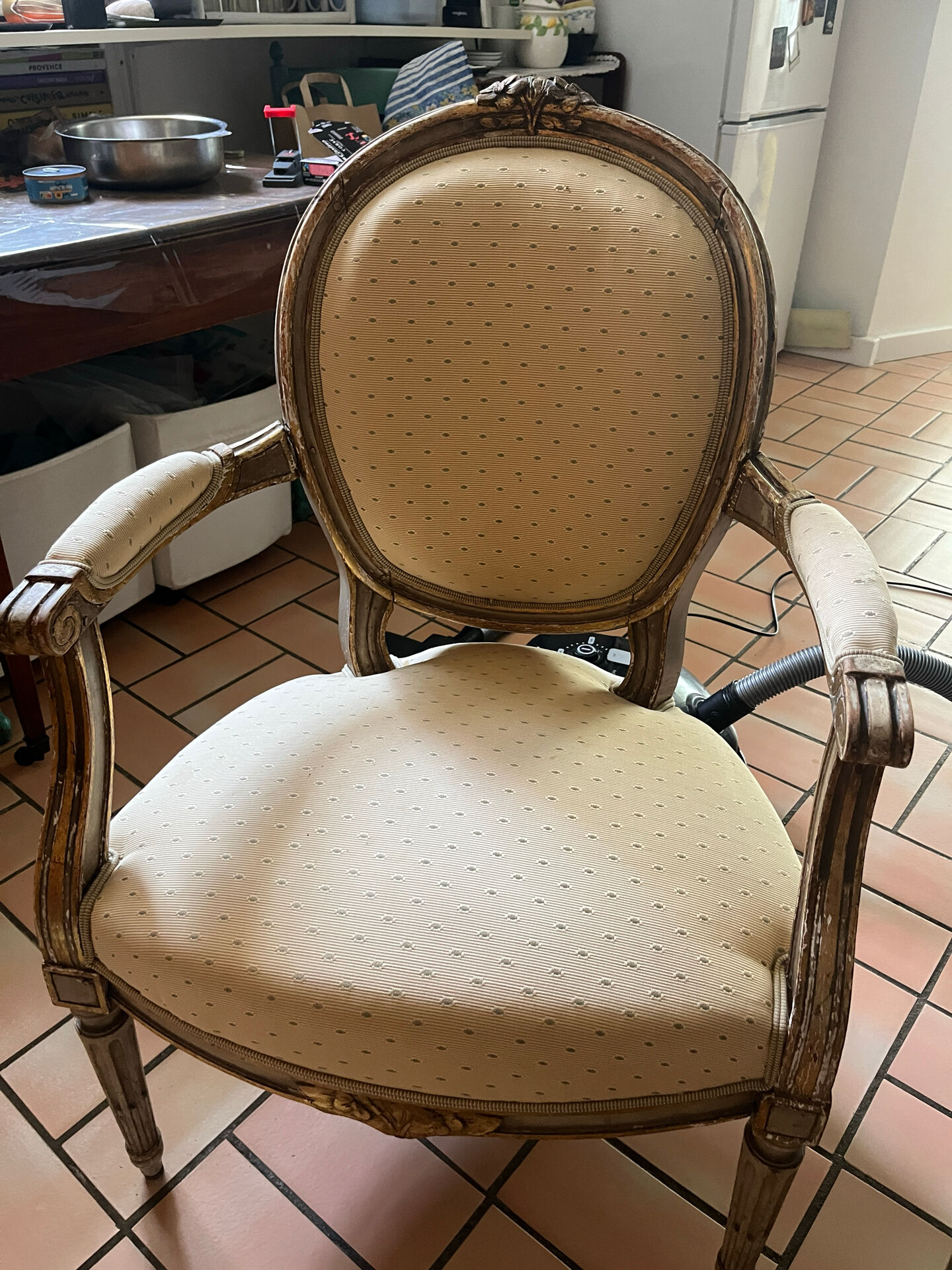 4 fauteuils Cabriolet Style Louis XVI
