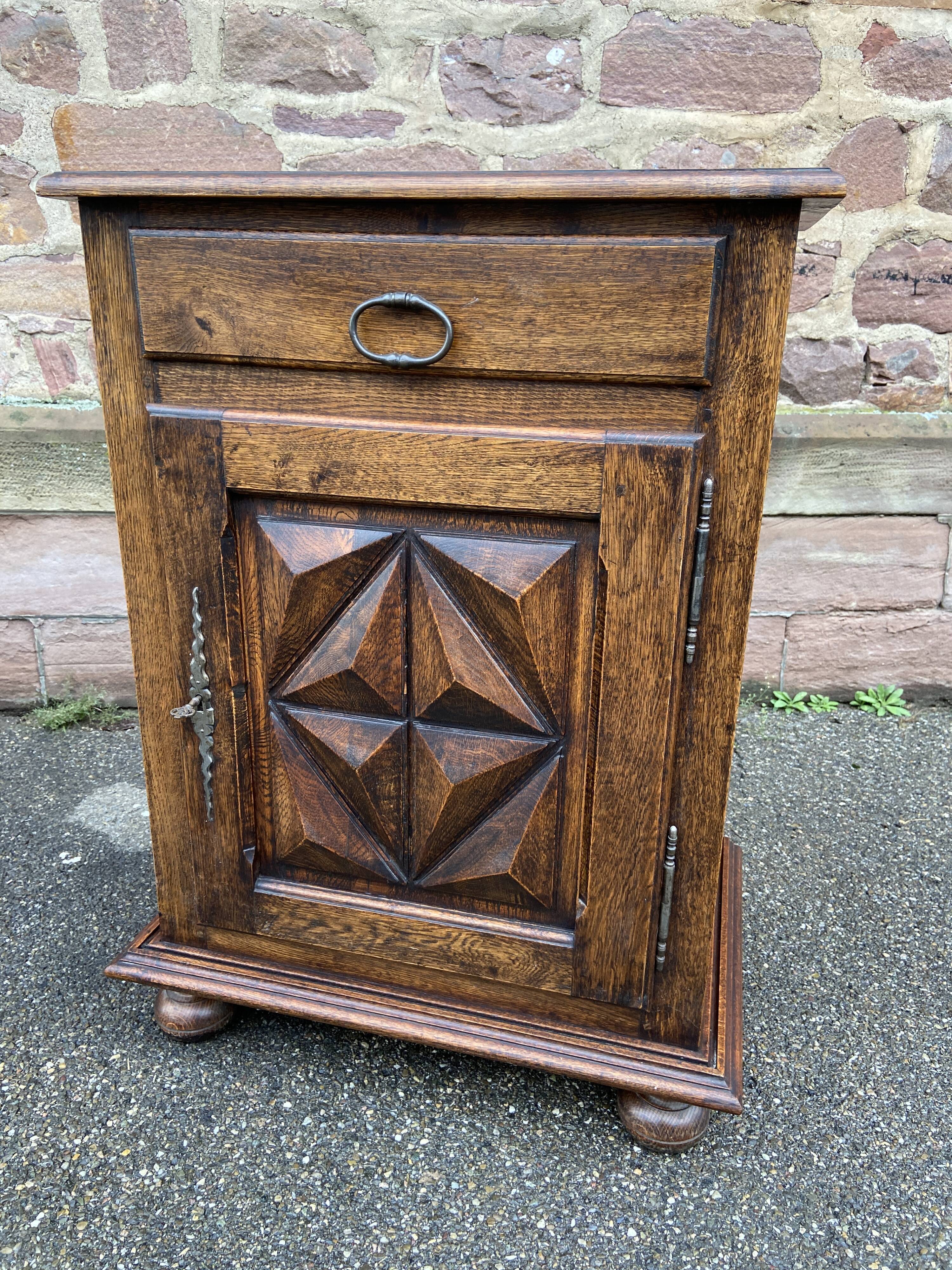 Oak furniture neo louis xiii 1950