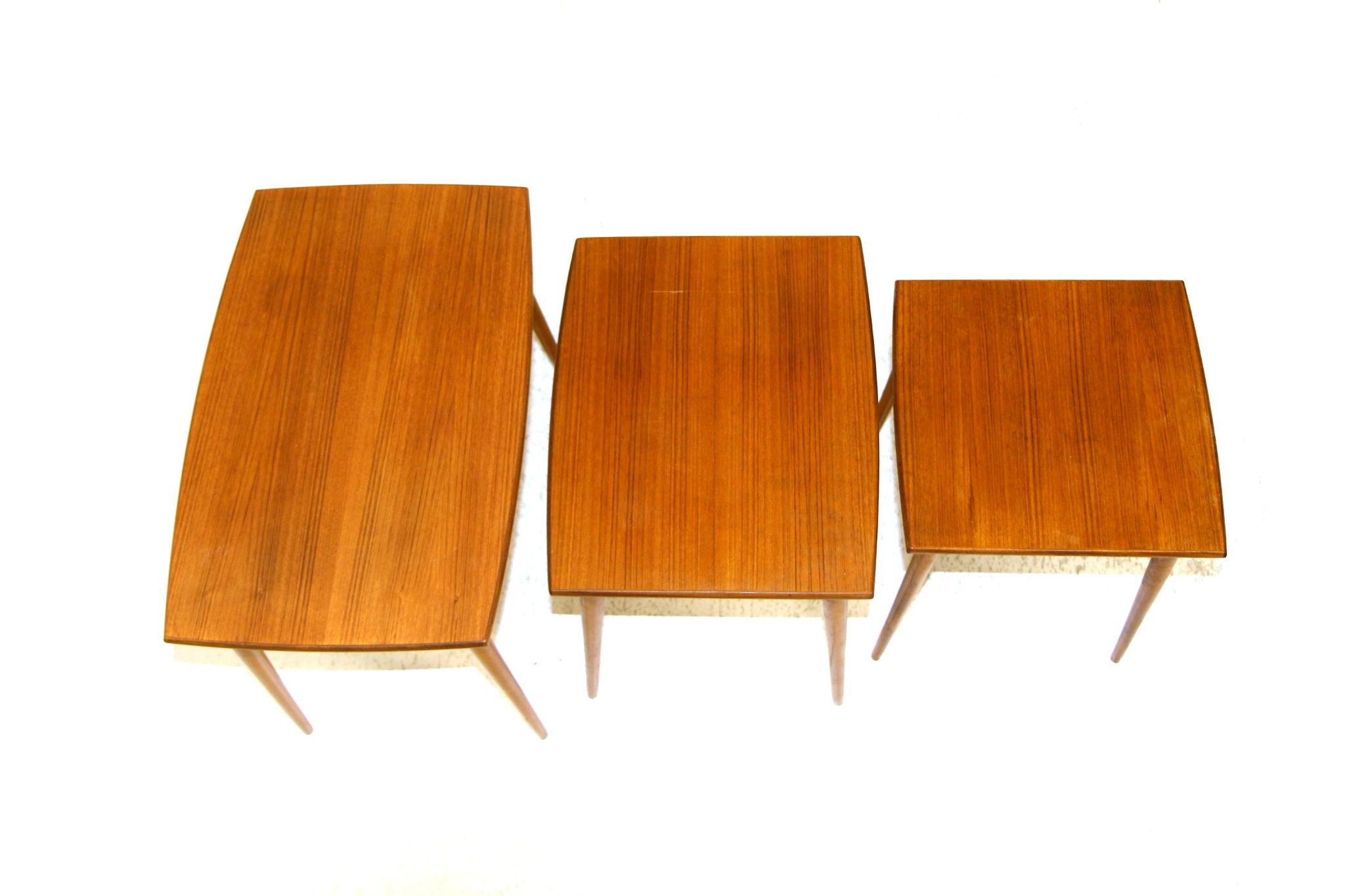 Teak side tables, Sweden, 1950