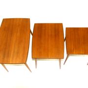 Teak side tables, Sweden, 1950