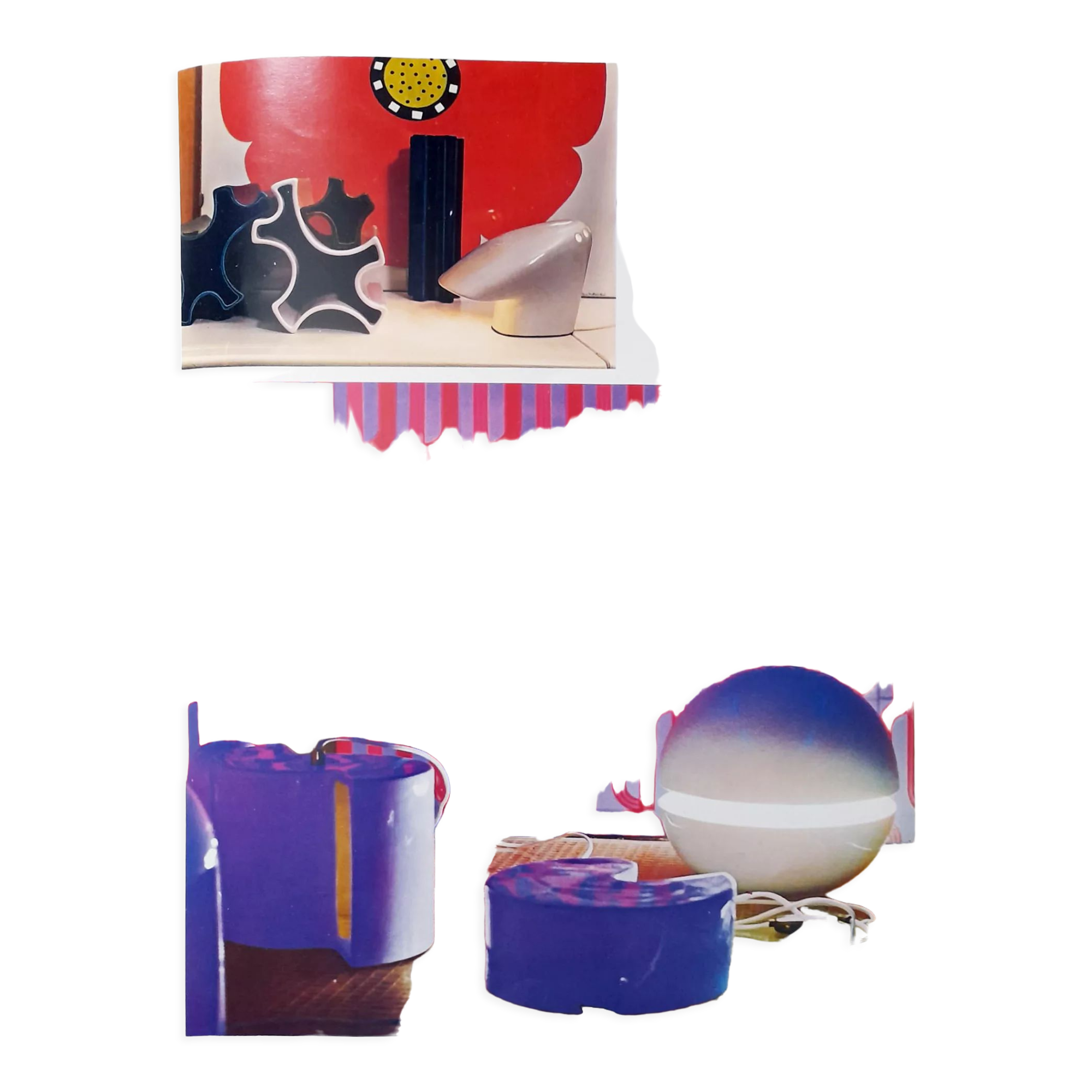 Table lamp Le Pale by Liisi Beckmann for Gabbianelli Italy 70s