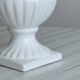Cache-pot, white vase