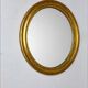 Vintage oval mirror Deknudt plus matching console