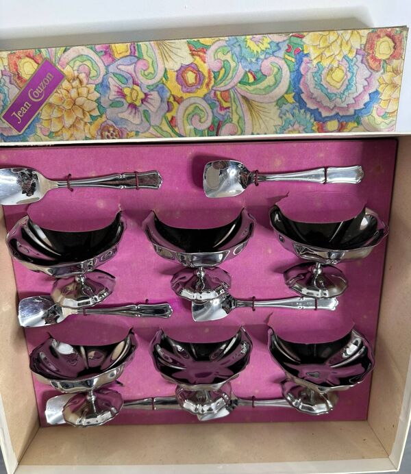 Service à glace en Inox 12 pièces Jean Couzon